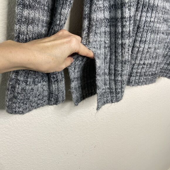 Old Navy Gray Tunic Length Thick Stitched Cuff Sweater L - Picture 4 of 8